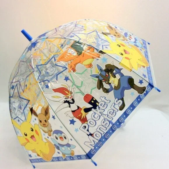 NWT Pokemon Unisex Vinyl Jumpstart Stick Umbrella . 55cm - Picture 4 of 9